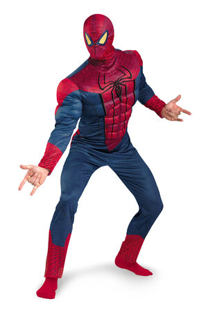Amazing Spiderman Muscle Chest Adult Costume