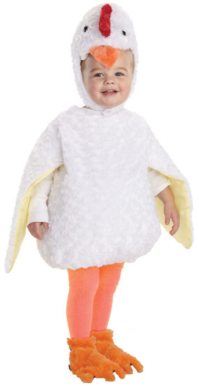 Toddler Furry White Chicken Baby Costume