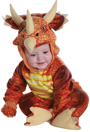 Boys Red Triceratops Dinosaur Kids Costume
