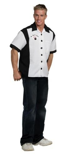Adult White Bowling Team 50s Costume