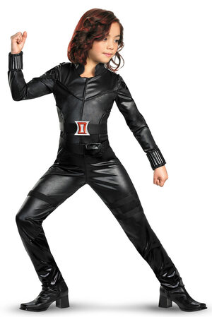 Girls Deluxe Black Widow Avengers Kids Costume