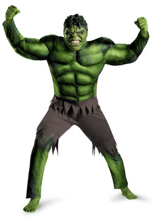 Mens Hulk Muscle Chest Avengers Adult Costume