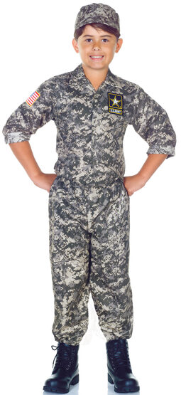 Childs US Army Camo Set Kids Costume