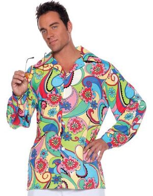Adult Peace and Love Mens 60s Costume
