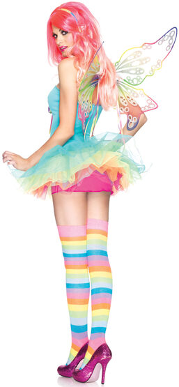 Sexy Rainbow Fairy Halloween Costume