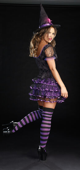 Sexy Spellbound Purple Witch Costume