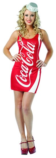 Sexy Coca Cola Dress Food Costume