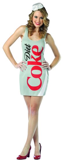 Sexy Diet Coke Dress Food Costume