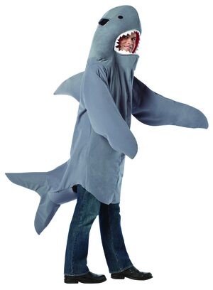 Mens Toothy Shark Funny Adult Costume