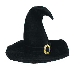 Velvet Crooked Witch Hat