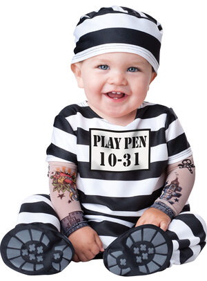 Convict Time Out Baby Costume