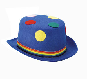 Blue Polka Dot Derby Hat