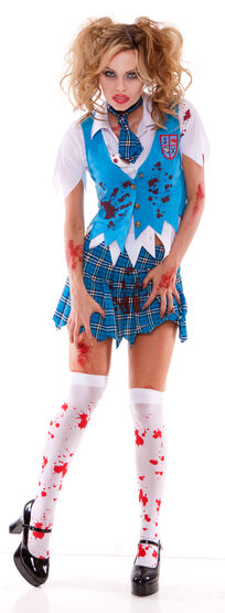 School Girl Spectre Zombie Adult Costume