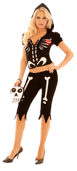 Sexy Chloe Bones Skeleton Costume