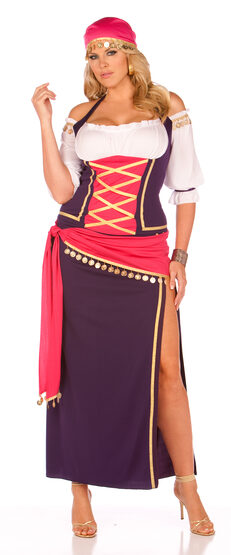 Renaissance Gypsy Maiden Plus Size Costume