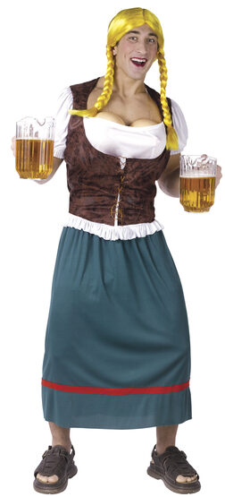 Mens Funny Beer Girl Funny Adult Costume