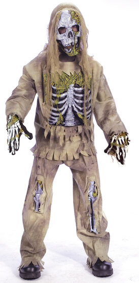 Boys Skeleton Zombie Kids Costume