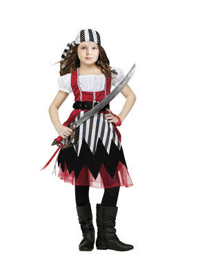 Girls Pirate Queen Kids Costume