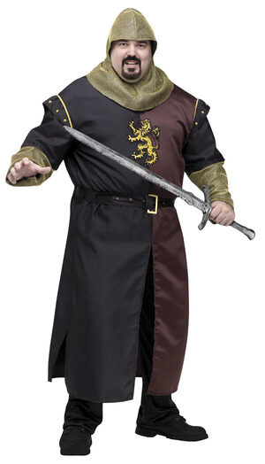 Mens Valiant Medieval Knight Plus Size Costume
