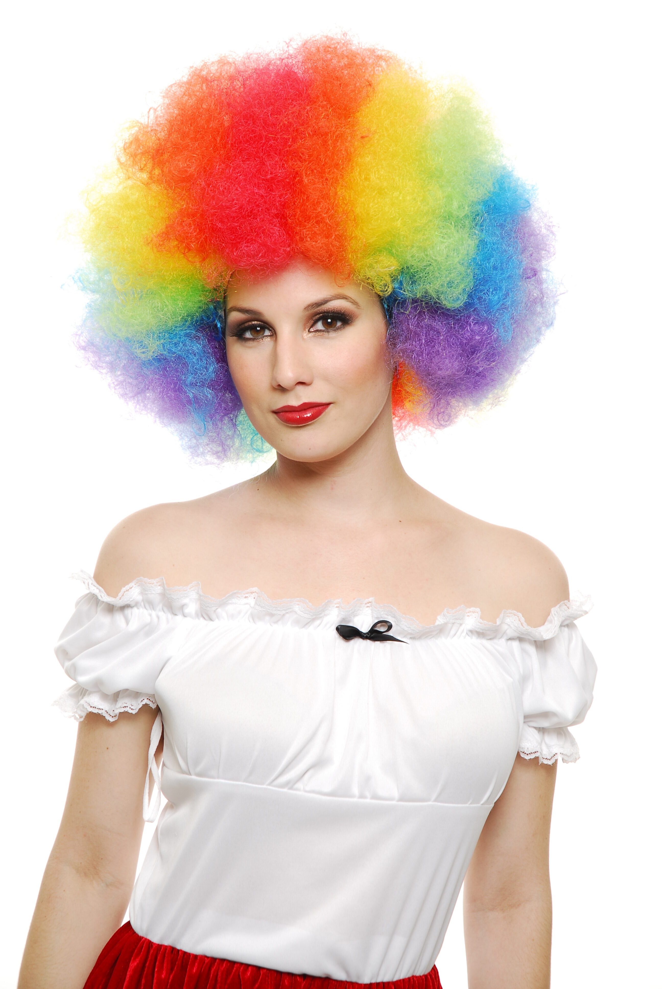 Rainbow Clown Wig Mr. Costumes