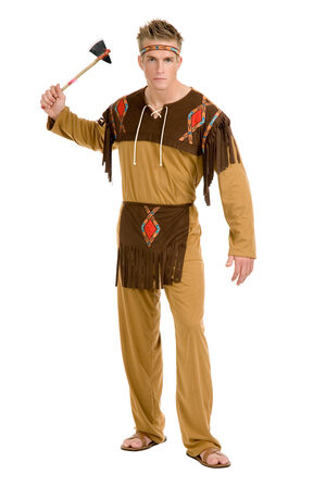 Boys Native American Indian Brave Adult Costume