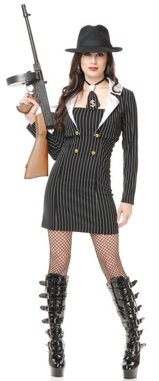 Sexy Miss Mob Boss Gangster Costume