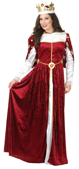 Womens Royal Queen Gown Adult Costume