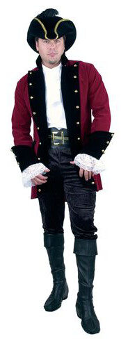 Mens Velvet Pirate Prince Adult Costume