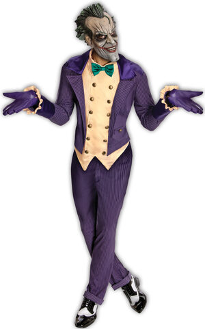 Mens Arkham City Joker Adult Costume