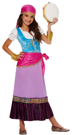 Girls Gypsy Traveler Kids Costume