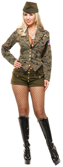 Sexy Lt Leila Army Girl Costume