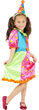 Miss Brightly Buttons Clown Kids Costume