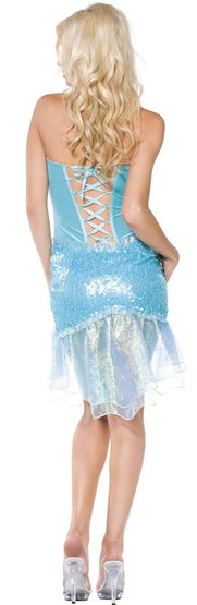 Sexy Little Mermaid Seafoam Dress Costume