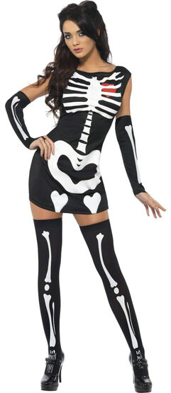 Sexy All Bones Glow in the Dark Skeleton Costume