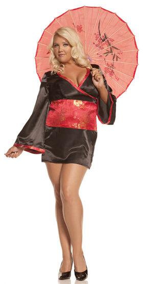 Sexy Japanese Doll Asian Costume Plus Size Costume