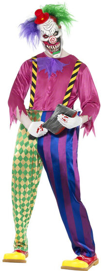 Colorful Killer Clown Adult Costume