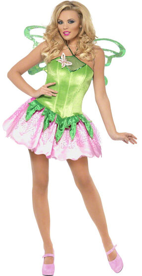 Sexy Green Garden Fairy Costume