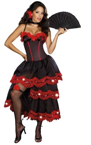 Sexy Spanish Seduction Mexican Costume