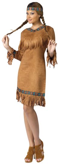 Womens Adult Indian Girl Costume