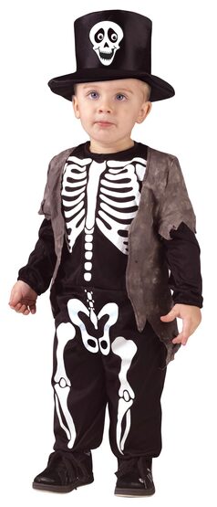 Kids Happy Skeleton Toddler Costume