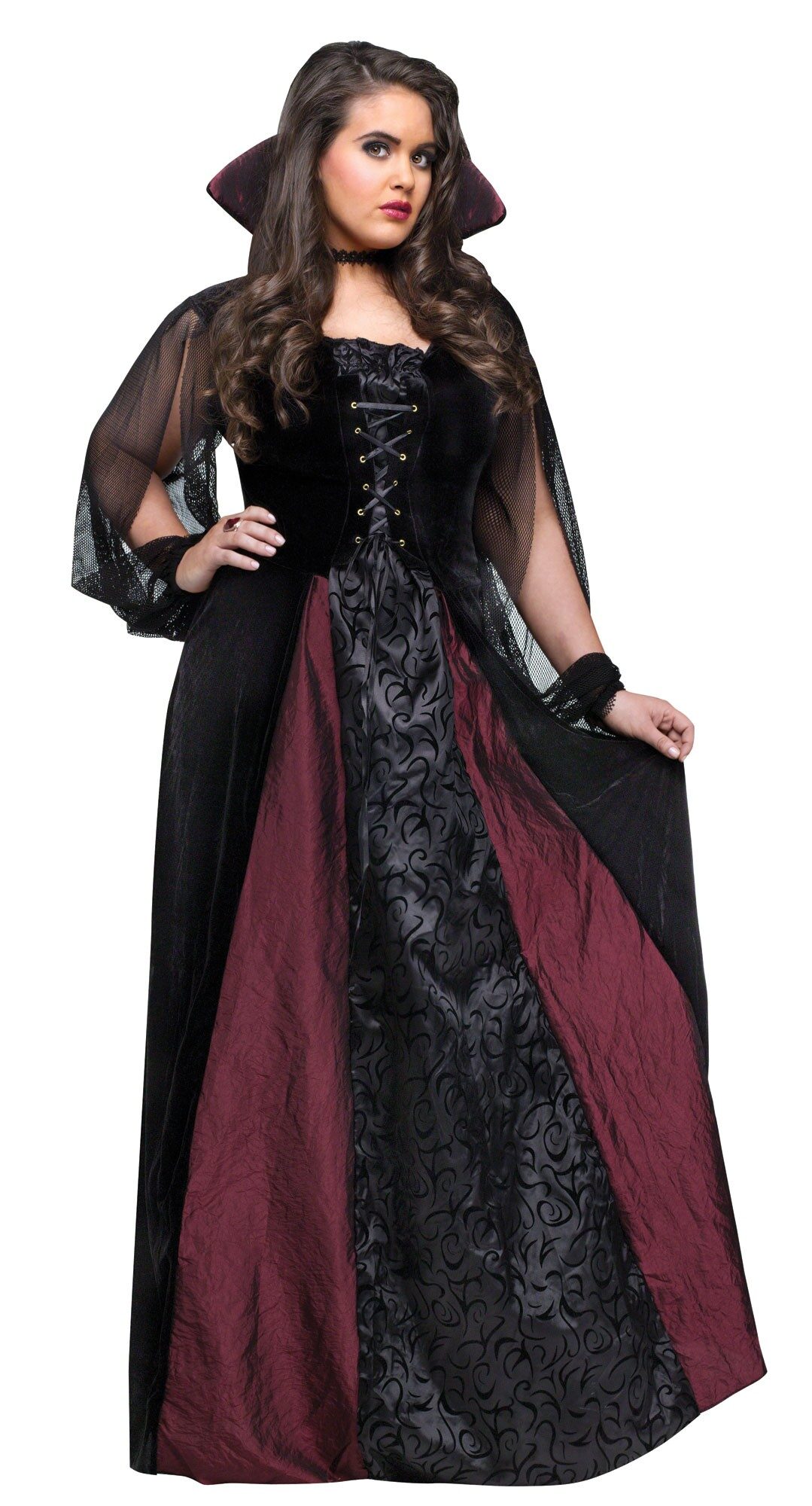 plus size goth costume