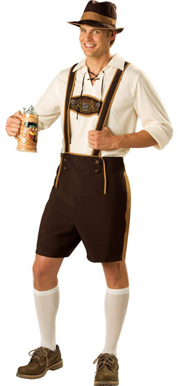 Bavarian Guy Adult Lederhosen Costume