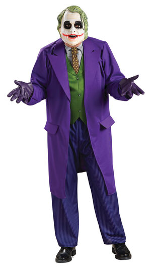 The Joker Costume Deluxe with Mask, Plus Size