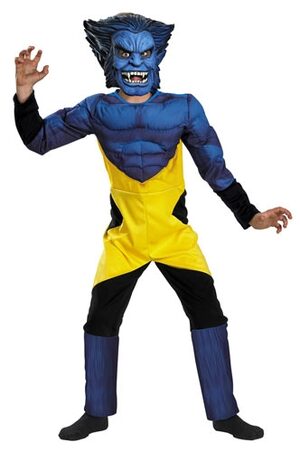 X Men Beast Muscle Chest Kids Costume