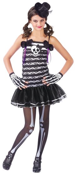 Teen Girls Skeleton Sweetie Costume