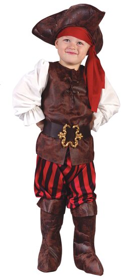 Kids Rustic Buccaneer Toddler Pirate Costume