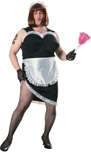 Mens French Maid Funny Costume