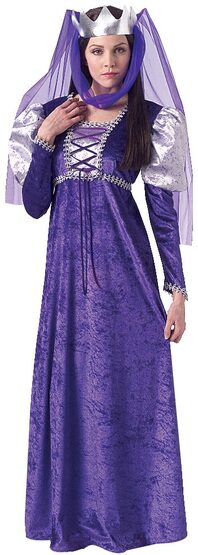 Purple Renaissance Queen Adult Costume