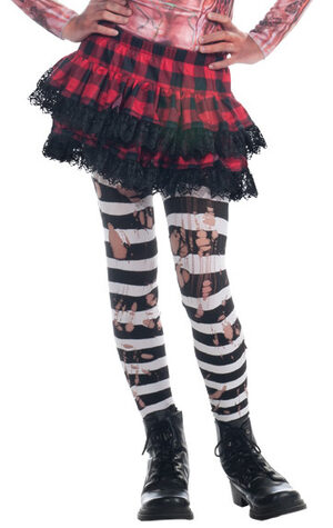 Ripped Striped Halloween Stockings Stocking