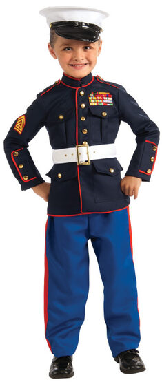 Mini Marine Military Kids Costume